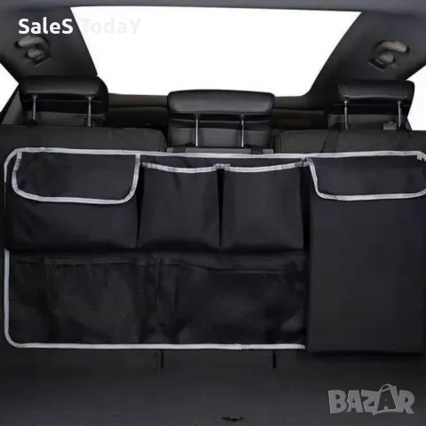 органайзер за кола, за задна седалка, джобове за багажник