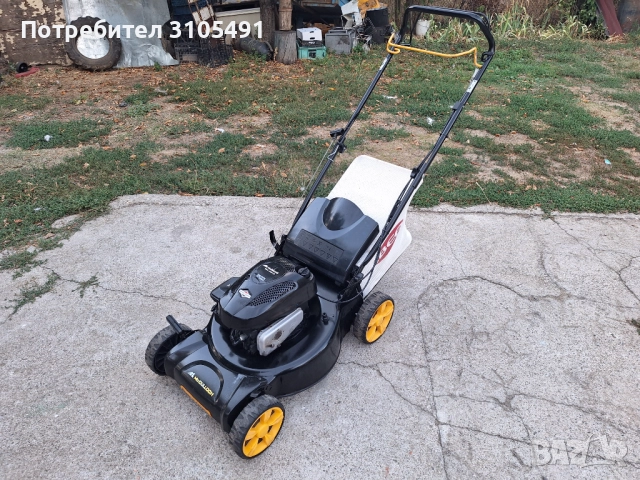 Косачка Husqvarna McCulloch Briggs 5 к.с. самоходна мулчираща с кош