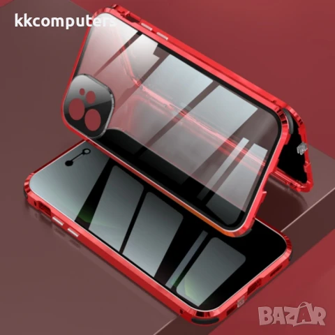 Apple iPhone 12 View Window/ Magnetic Metal Frame Калъф и Протектор, снимка 5 - Калъфи, кейсове - 51121799