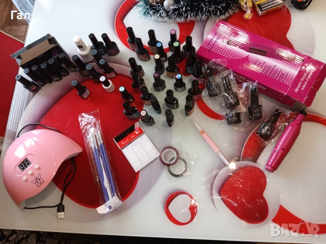 Комплект гел лакове/uv led лампа/ел.пила