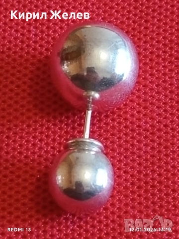 Винтидж пиърсинг сребърна обеца фешън АРТ БИЖУ 53054, снимка 5 - Обеци - 53072046