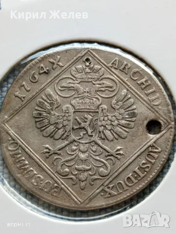 Сребърна монета 1764г. Мария Терезия рядка за КОЛЕКЦИОНЕРИ 13713, снимка 8 - Нумизматика и бонистика - 50019685