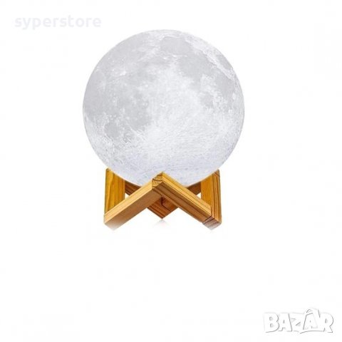 Лампа настолна Нощна лампа "Лунен пейзаж" Digital One SP00458 3D, свети различни цветове