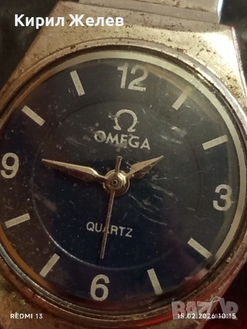 Дамски часовник OMEGA QUARTZ JAPAN MOVT много красив стилен дизайн 51818, снимка 2 - Дамски - 53481486