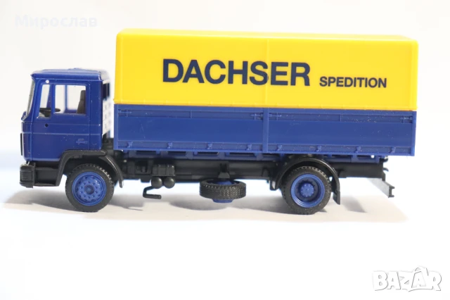 	HERPA H0 1/87 MAN КАМИОН МОДЕЛ КОЛИЧКА DACHSER, снимка 2 - Колекции - 50592986