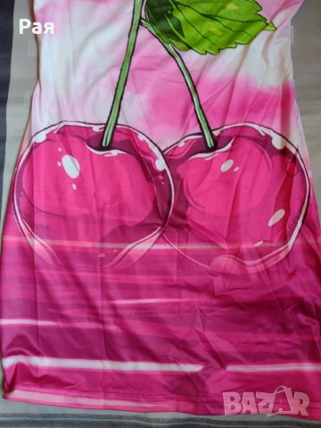 Рокля с череши, снимка 10 - Рокли - 50658030