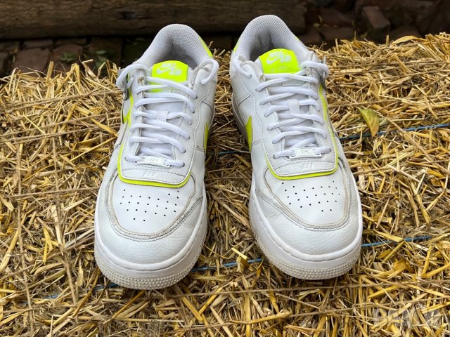 Nike Air Force 1 Shadow White Lemon — номер 42, снимка 3 - Маратонки - 38038434