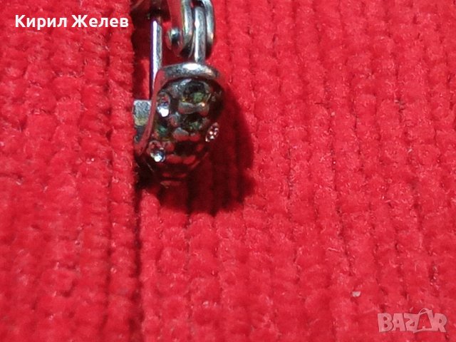 СТАРА СРЕБЪРНА МАРКОВА ОБЕЦА СРЕБРО 925 ПРОБА 25907, снимка 3 - Обеци - 35820591