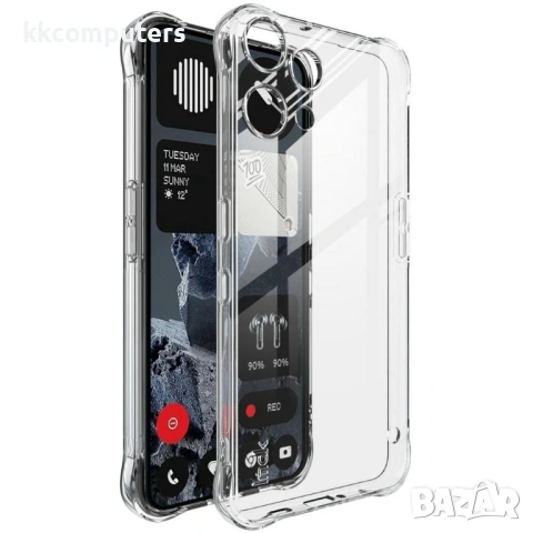 Защитен Калъф IMAK за Nothing Phone (3a) Lite 5G - TPU, 4-ъглова защита, Вкл. Протектор - Прозрачен