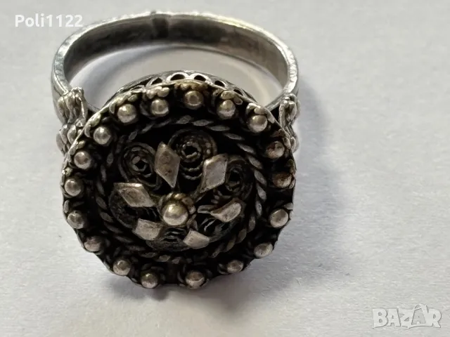 Сребърен възрожденски пръстен