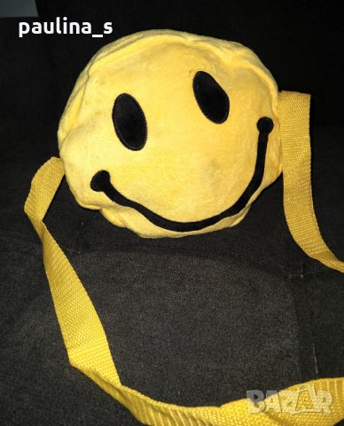 Плюшена чанта емотикон - "Усмивка"! , снимка 2 - Чанти - 28286157
