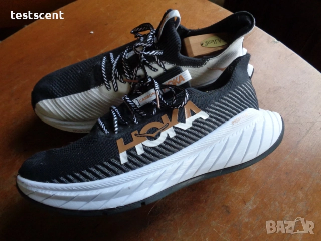 Мъжки маратонки HOKA ONE ONE Carbon X 3 – Black/White – Men’s US 11.5 (EU 45) черно бели за бягане, снимка 6 - Маратонки - 52966808