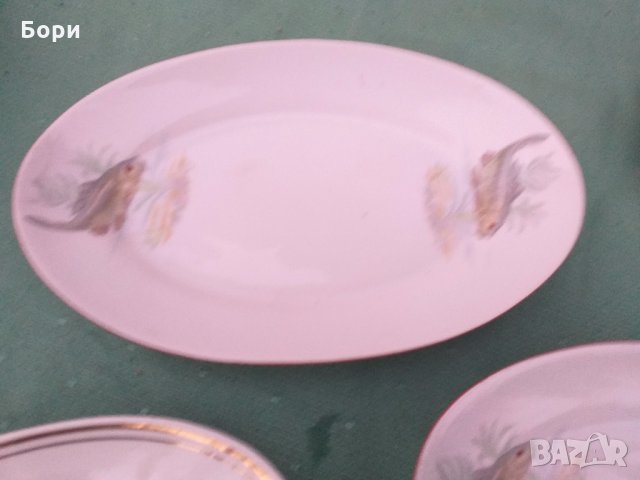 Български порцелан плата 6 броя, снимка 7 - Чинии - 32671211