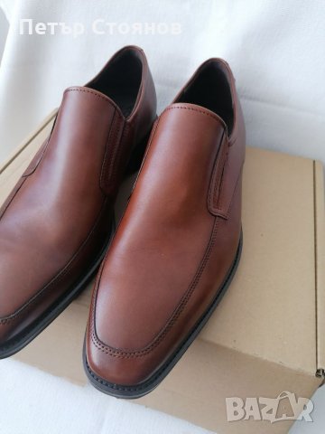 Елегантни мъжки обувки от естествена кожа ECCO №46, снимка 2 - Официални обувки - 33407453