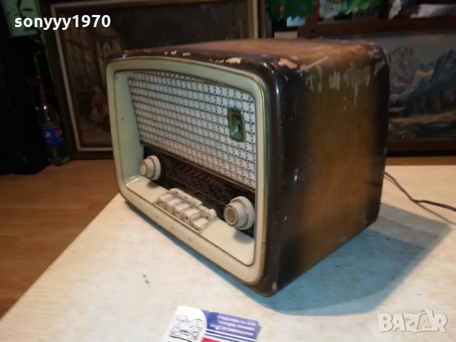 ЛАМПОВО РАДИО ОТ ГЕРМАНИЯ 1611212254, снимка 10 - Ресийвъри, усилватели, смесителни пултове - 34830420