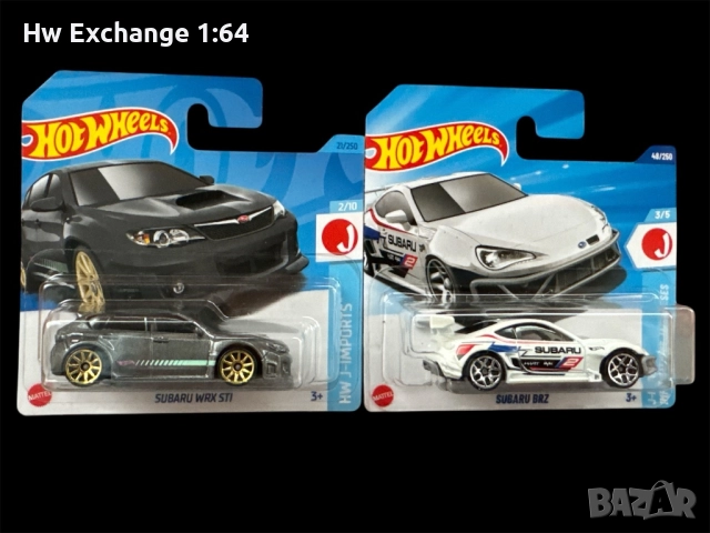 Hot wheels Subaru 2 бр