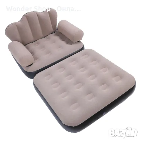 🛋️ Надуваем фотьойл 5 в 1 SuperSofa – Пет вида комфорт в едно удобно решение! 🛋️, снимка 7 - Надуваеми легла - 50312546