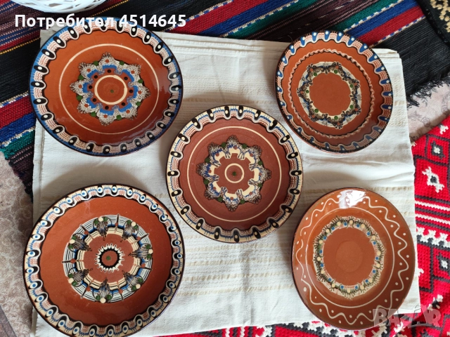 Нови чинии и за стена 5 бр.