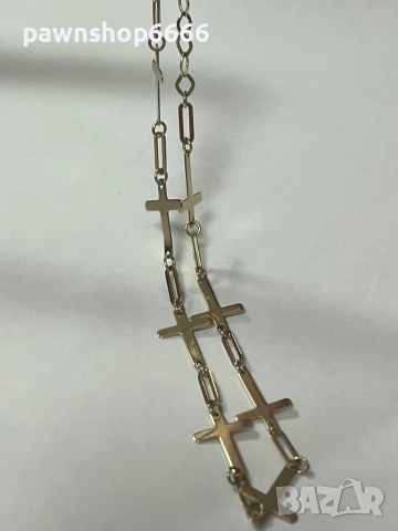 Златна гривна 14К, снимка 4 - Гривни - 52825143