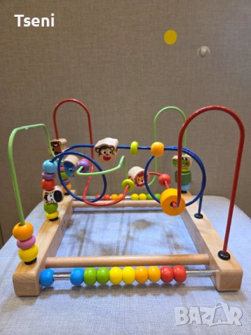 Дървен лабиринт с различни фигурки Tooky toy 