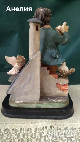 Фигура от Флоренция -мъжът който отглежда гълъби , снимка 2 - Статуетки - 43258286