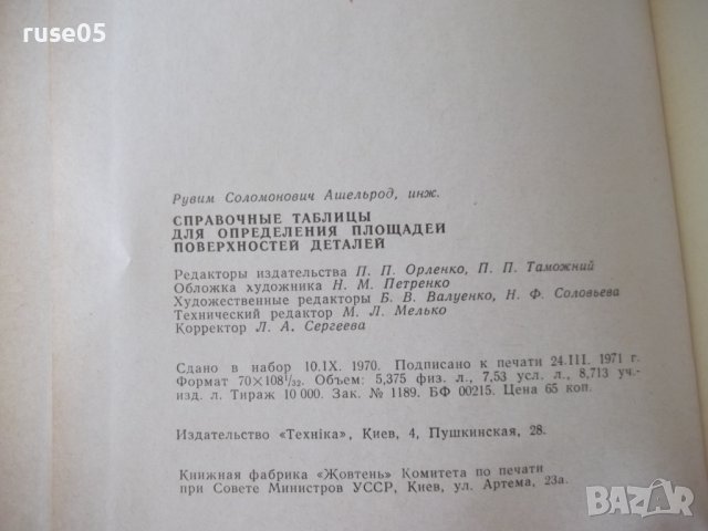 Книга"Справочные таблицы для определения..-Р.Ашельрод"-172ст, снимка 10 - Специализирана литература - 38042635