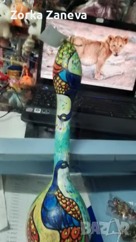 Тиква/кратунка/рисувана на ръка, снимка 3 - Декорация за дома - 49089419