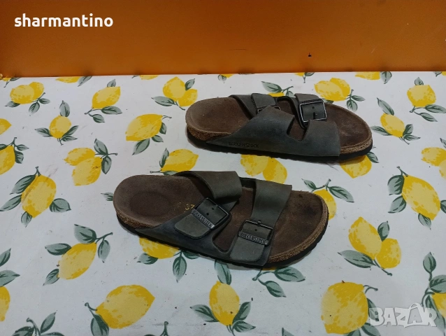Birkenstock N 37 Germany кожени чехли , снимка 2 - Чехли - 53357254
