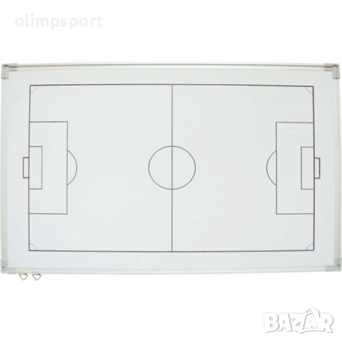 Тактическа дъска за футбол с 27 магнита  Материал: Метал Рамка: алуминий Размери: 90 × 60 cм 