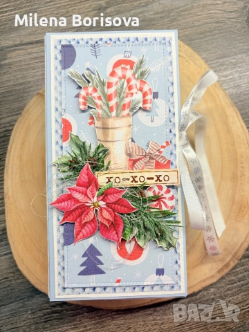 Коледни картички с шоколад, снимка 7 - Други - 52773643