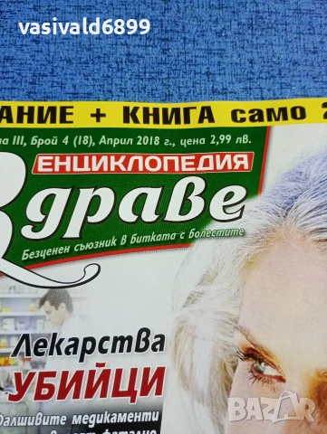 Списание "Енциклопедия здраве" 04/2018, снимка 2 - Списания и комикси - 53503842
