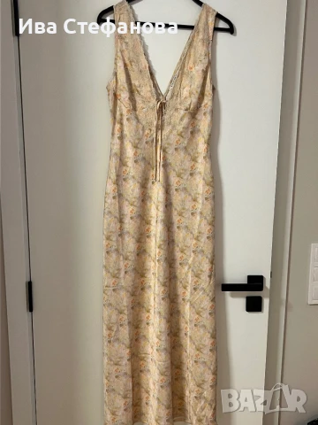 Разкошна нова дълга ежедневно елегантна нежен флорален принт цветя 