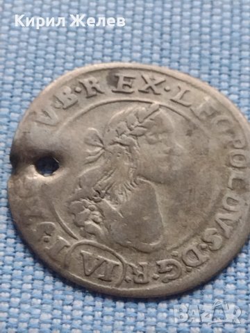 Сребърна монета 6 кройцера 1672г. Леополд първи Унгария за КОЛЕКЦИОНЕРИ 14909, снимка 5 - Нумизматика и бонистика - 42968042