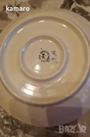 купичка с чинийка порцелан Китка България , снимка 2 - Прибори за хранене, готвене и сервиране - 37576570