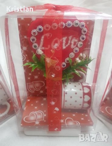 Комплект сърце + чаша подарък за евтин подарък за скъп човек, снимка 3 - Декорация за дома - 27282035