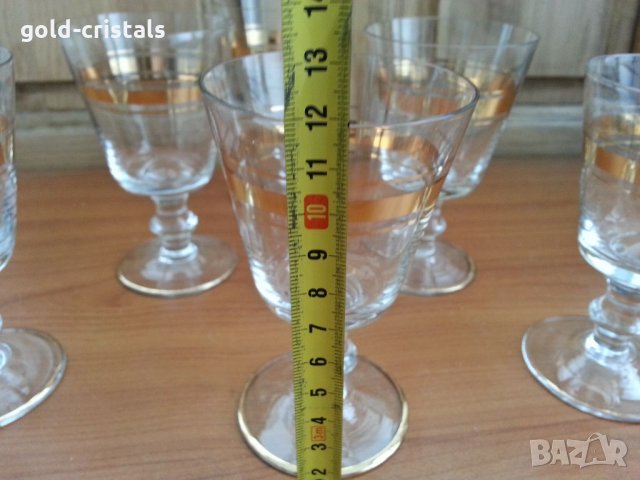 Ретро чаши з златен кант, снимка 2 - Антикварни и старинни предмети - 33126783