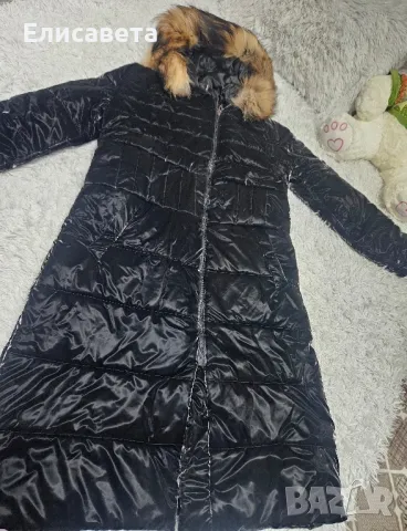 Дамско зимно дълго яке с естествен пух , снимка 8 - Якета - 43870854
