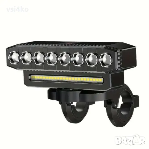 LED фар за велосипед с клаксон