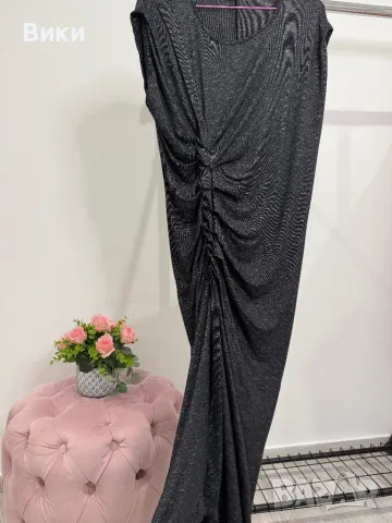 Красива дълга рокля в размер М-L, снимка 3 - Рокли - 48587512