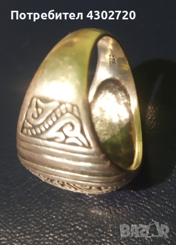 Сребърен 925 пръстен 19мм., снимка 4 - Антикварни и старинни предмети - 52548098
