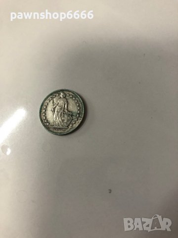 Сребърна монета Швейцария ½ франк, 1948, снимка 6 - Нумизматика и бонистика - 38930311