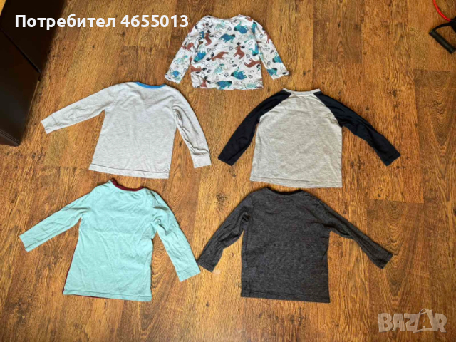 ПОДАРЯВАМ Комплект 5бр. детски блузи с дълъг ръкав, снимка 2 - Детски Блузи и туники - 52476509