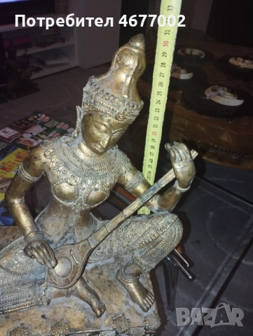Много стара бронзова статуетка, снимка 4 - Антикварни и старинни предмети - 52844167