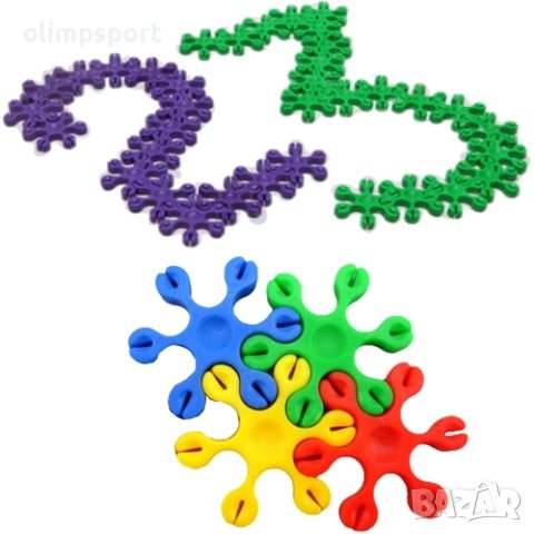 Конструктор 500г елементи с различни цветове в PVC плик. , снимка 2 - Конструктори - 43055588