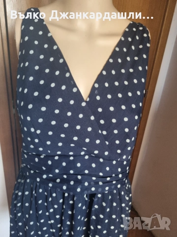 Рокля на точки Vero Moda, размер L, снимка 2 - Рокли - 53190242