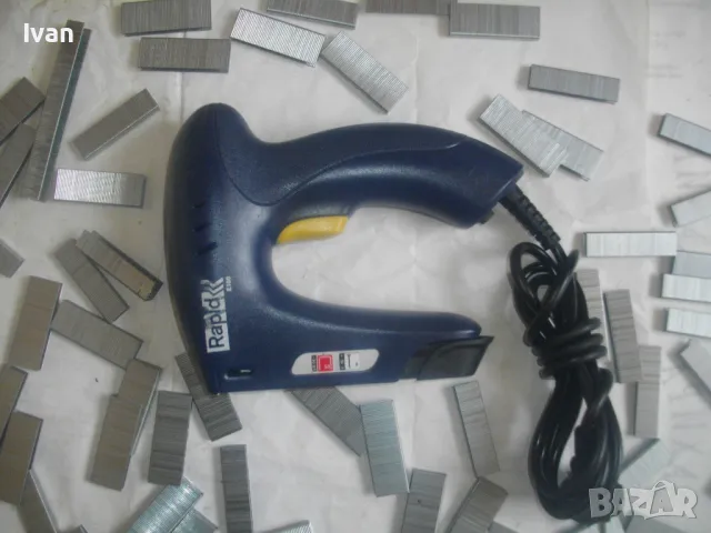 RAPID KOMBI E100 Професионален електрически ТАКЕР комбиниран скоби-пирони до 15мм Като нов, снимка 2 - Други инструменти - 47761348