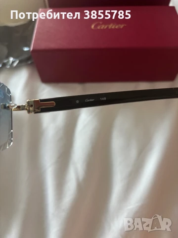 Cartier Black Acetate Glasses, Gold Decor & Blue Lens, снимка 7 - Слънчеви и диоптрични очила - 50859084