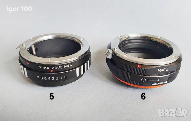 ПРЕХОДНИЦИ за SONY E-mount, снимка 5 - Чанти, стативи, аксесоари - 49972304