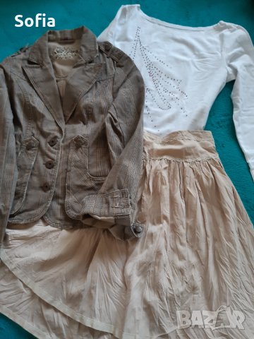 НОВИ поли Индийска сребриста/Лорена- разкроени/ADL ежедневни/ М размер, снимка 2 - Поли - 29840359