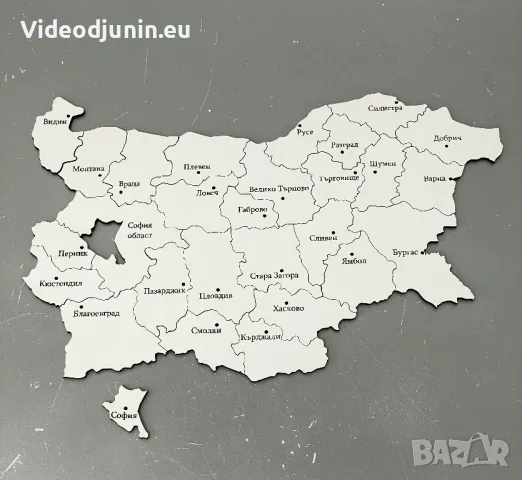 Гравирана карта- картина- пъзел на България, снимка 2 - Карти за игра - 48712685